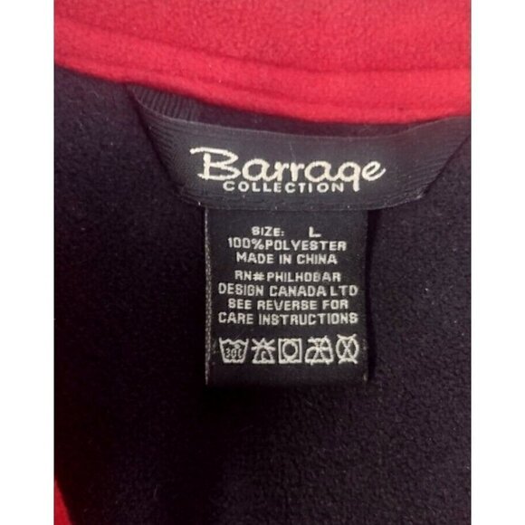 BARRAGE COLLECTION red 100% polyester woman's lightweight jacket full zip size L - Picture 4 of 4